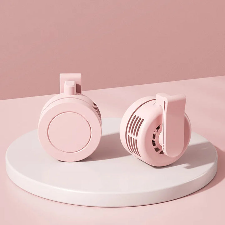 Luvikno | BreezeClip Mini Vifte | USB Oppladbar & Stillegående | Uten Rotorblader | For å Klype på Skjorte, Belte eller Nakke