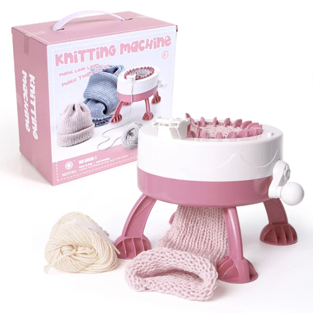 Luvikno | Strickolino Strikkemaskin | 22 Nålene | Automatisk Sirkulær Strikkesett for Nybegynnere & Voksne | Rask Strikker med Tilbehør