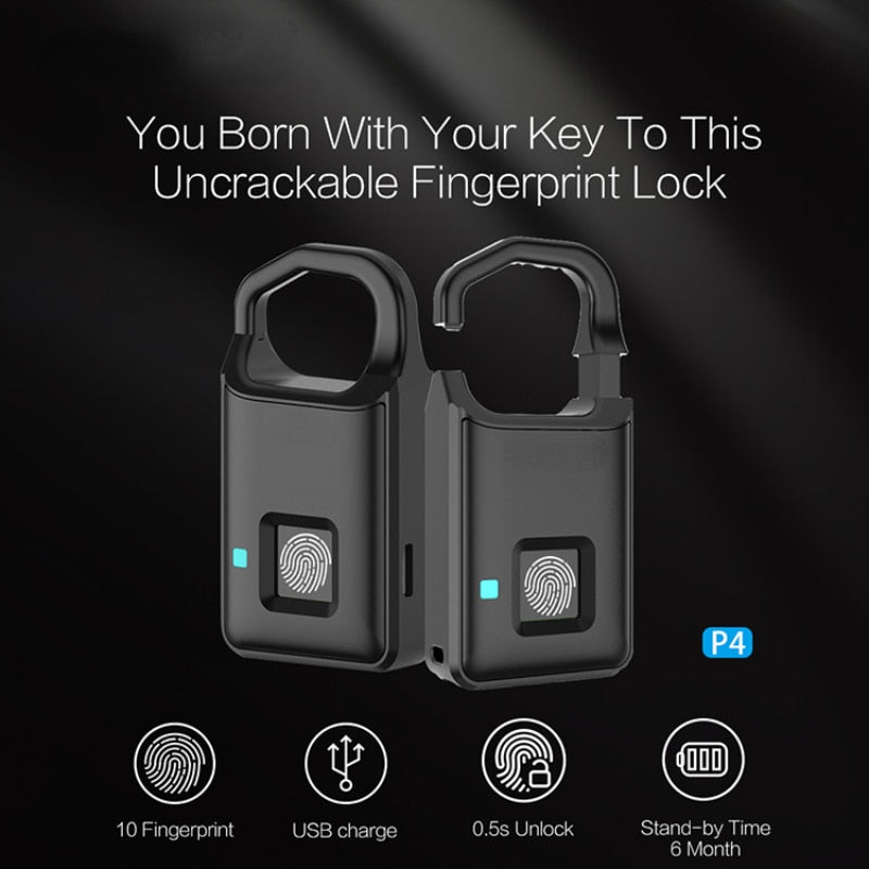 Touch Guard Smart Fingeravtrykk Vanntett Sikre Lås | Luvikno