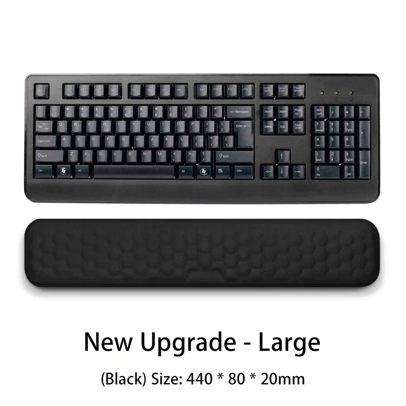 Luvikno | SilentaPad Håndleddstøtte | Ergonomisk Musmatte med Minne Skum & Massasjområde | For PC, Laptop & Gaming