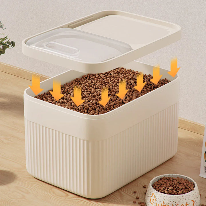 Luvikno | FutterBox FrischGut | Lufttett & Fuktighetsbeskyttet | 5/10/15L | For Hund & Katt Mat