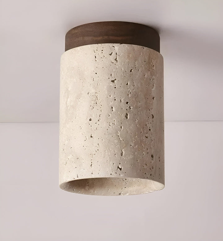 Luvikno | ZenElegance Wabi Sabi Luksus Takbelysning - Naturlig Travertin LED