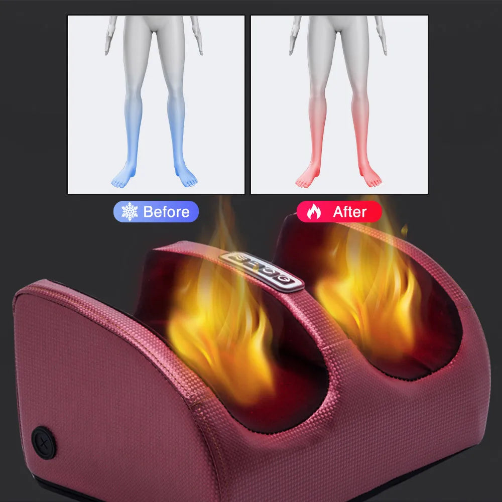 SootheStep – Luxe Shiatsu Fotmassasje med Varmefunksjon Luvikno