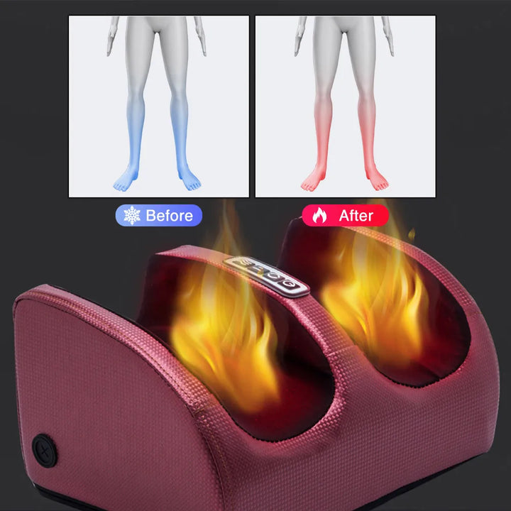 SootheStep – Luxe Shiatsu Fotmassasje med Varmefunksjon Luvikno