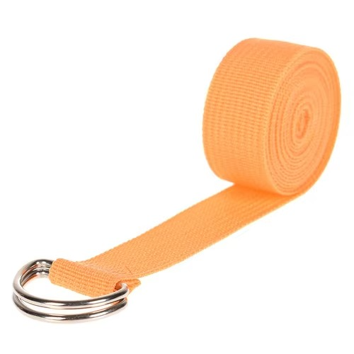 Premium bomull yoga stropp med justerbar D-ring spenne for stretching og pilates Luvikno