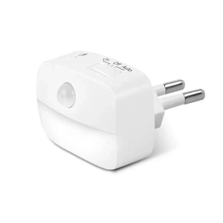 Luvikno | LumoSense LED Nattlampe | Med Bevegelse & Lys Sensor | Dimmbar & Energisparende | Varm Hvit & Kald Hvit
