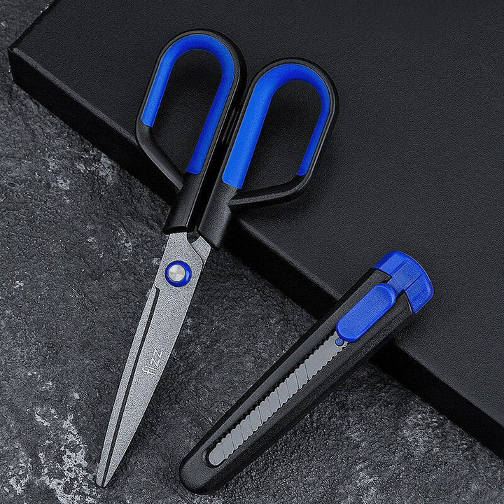 2i1 Safe Cut Creative Knife Scissor | Luvikno