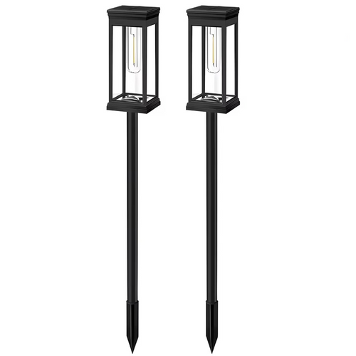 Solar Glow Hagebane Lys – 2 Stykk Sett Luvikno