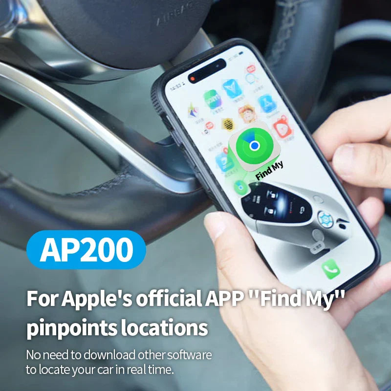 Luvikno | Smart OBD GPS Tracker for Bil - Sanntidskjøretøysporing med ladefunksjon og Apple Finn min integrasjon
