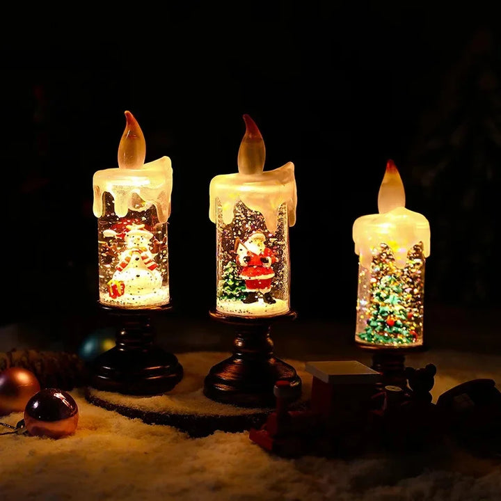 Snowfall Crystal Julelys | Luvikno