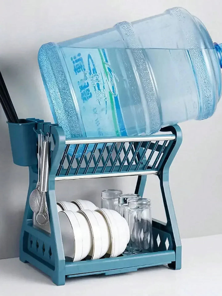Foldbar tallerkenorganisator – Praktisk dreneringsstativ for tallerkener, plasseffektiv og enkel å rengjøre, perfekt for moderne kjøkken og små rom | Luvikno