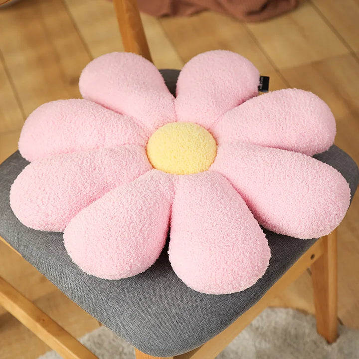 Boucle Plush Flower Cushion | Luvikno