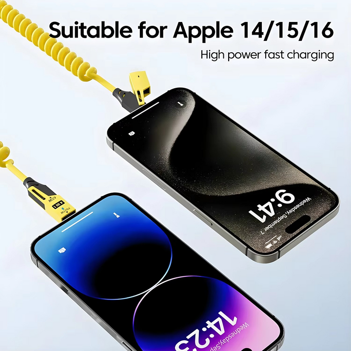 Multi-enhet 65W hurtiglading USB-C-kabel for iPhone, Xiaomi, Samsung Luvikno