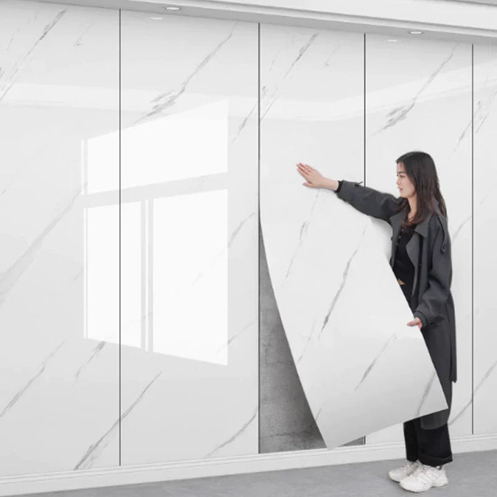 MarbleDream – Luksuriøs Selvklebende Marmor Tapet med Skumtekstur Luvikno