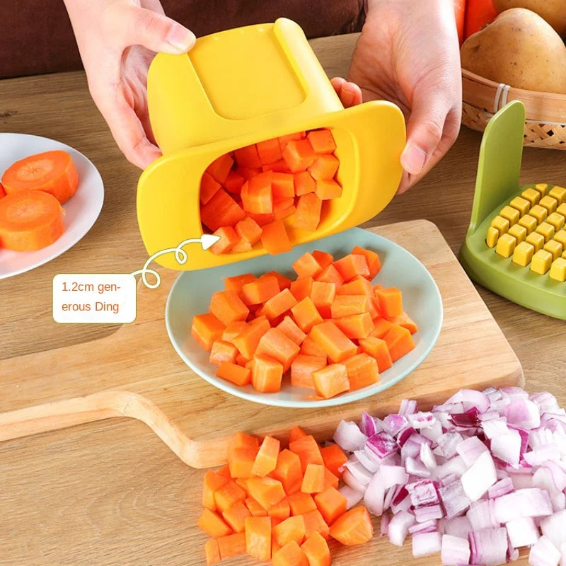 ChopMaster – Multifunksjons grønnsakskutter & pommes frites kutter med håndtrykksmekanisme | Luvikno