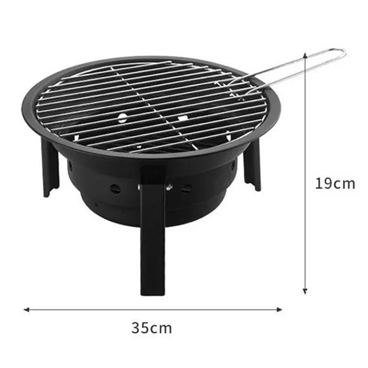 Bærbar Non-Stick Elite Adventure Campinggrill | Luvikno