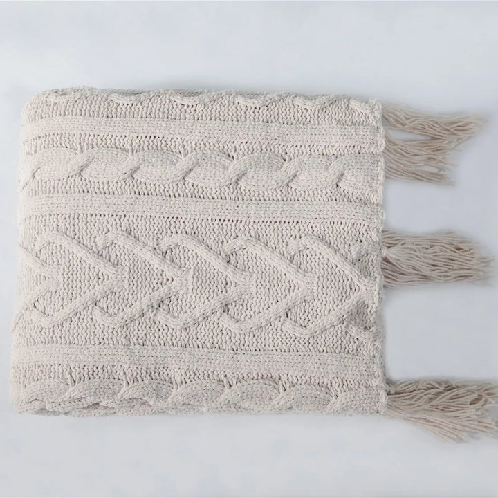HeartCozy Blanket – Luxe Chenille Blanket with Heart Fringes Luvikno