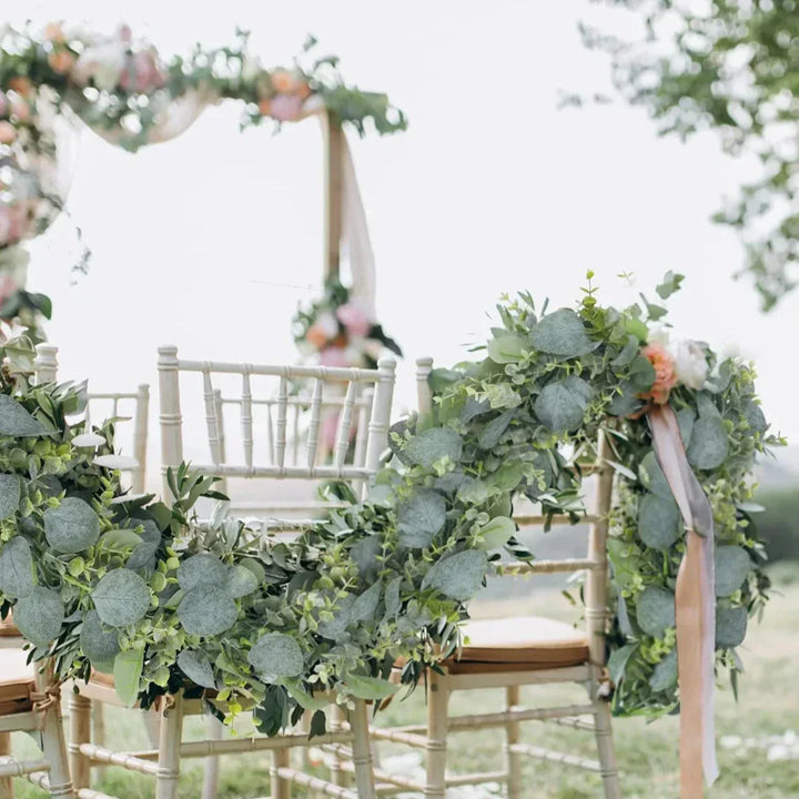 Luvikno | Garland - EvaGreen - Kunstig Eucalyptus - 2-delt Sett