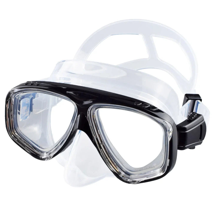 Luvikno | Mareon dykkermaske med snorkel | 180° panoramautsikt | anti-lekkasje & HD glass | matvarekvalitet silikon