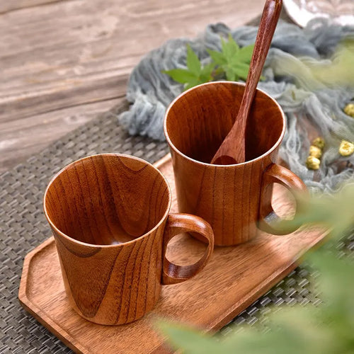 TimberBrew Tre-mug – Håndlaget Hardtre Rustikk Eleganse | Luvikno