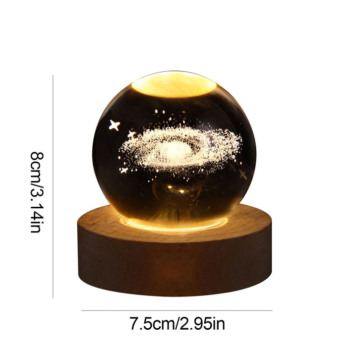 Crystal Light Ball – Fortryllende Glass Ambient Lys for Hjemmet Luvikno