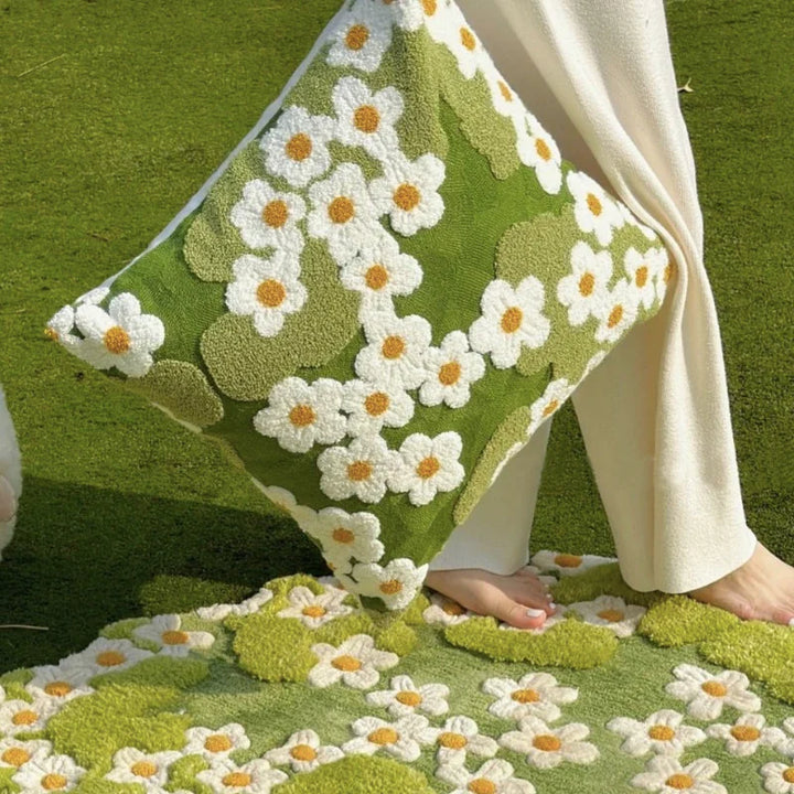 Blomsterhage Broderi Putetrekk | Luvikno