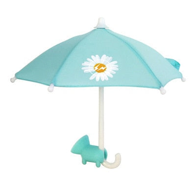 Telefon Parasol Solskjerm - Søt Mini Parasol for Telefon med Universell Justerbar Sugekopp Stativ | Luvikno