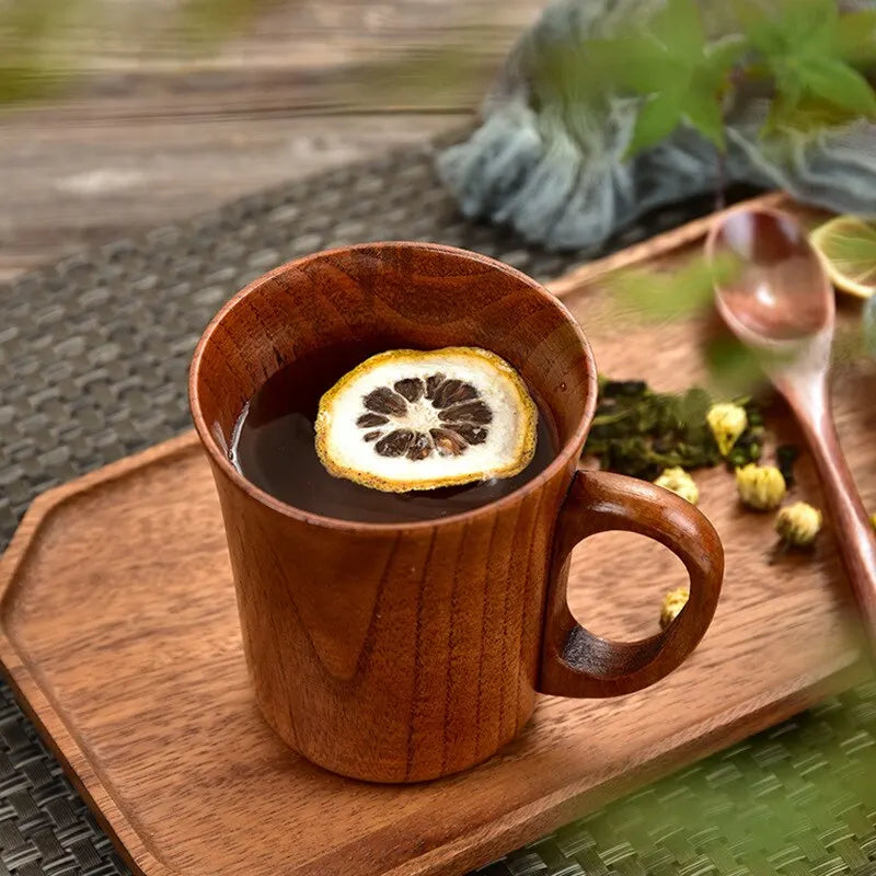 TimberBrew Tre-mug – Håndlaget Hardtre Rustikk Eleganse | Luvikno