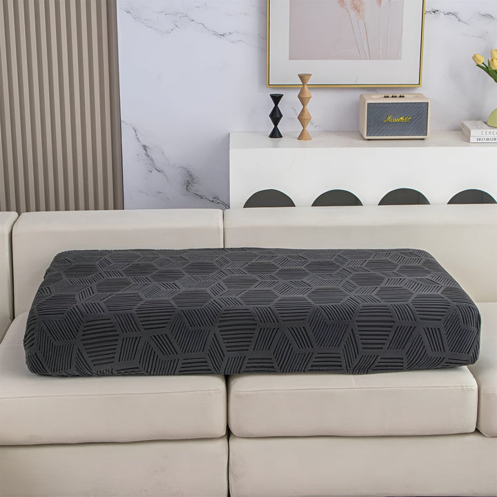 Jacquard Sofa Cover med Geometrisk Mønster – Myk & Katt-vennlig | Perfekt for Beskyttelse og Koselige Oppholdsrom | Luvikno