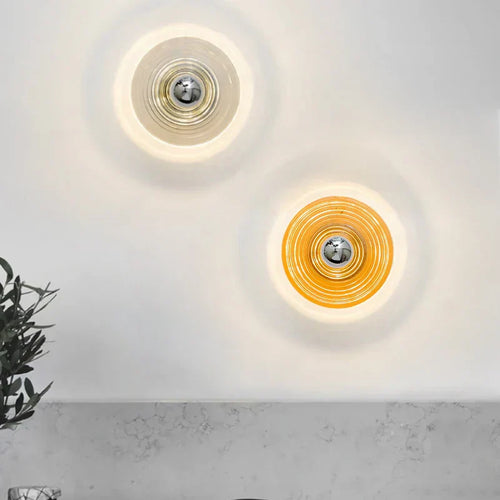 AquaGlow Vegglampe – LED-belysning med bølgemønster Luvikno