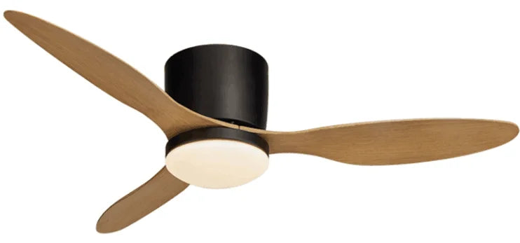 42/52 Tommers Takvifter med LED Lys - 3 Farger, 6 Hastigheter DC Motor, Fjernkontroll, Lave Gulvdekorative Vifter med Belysning | Luvikno