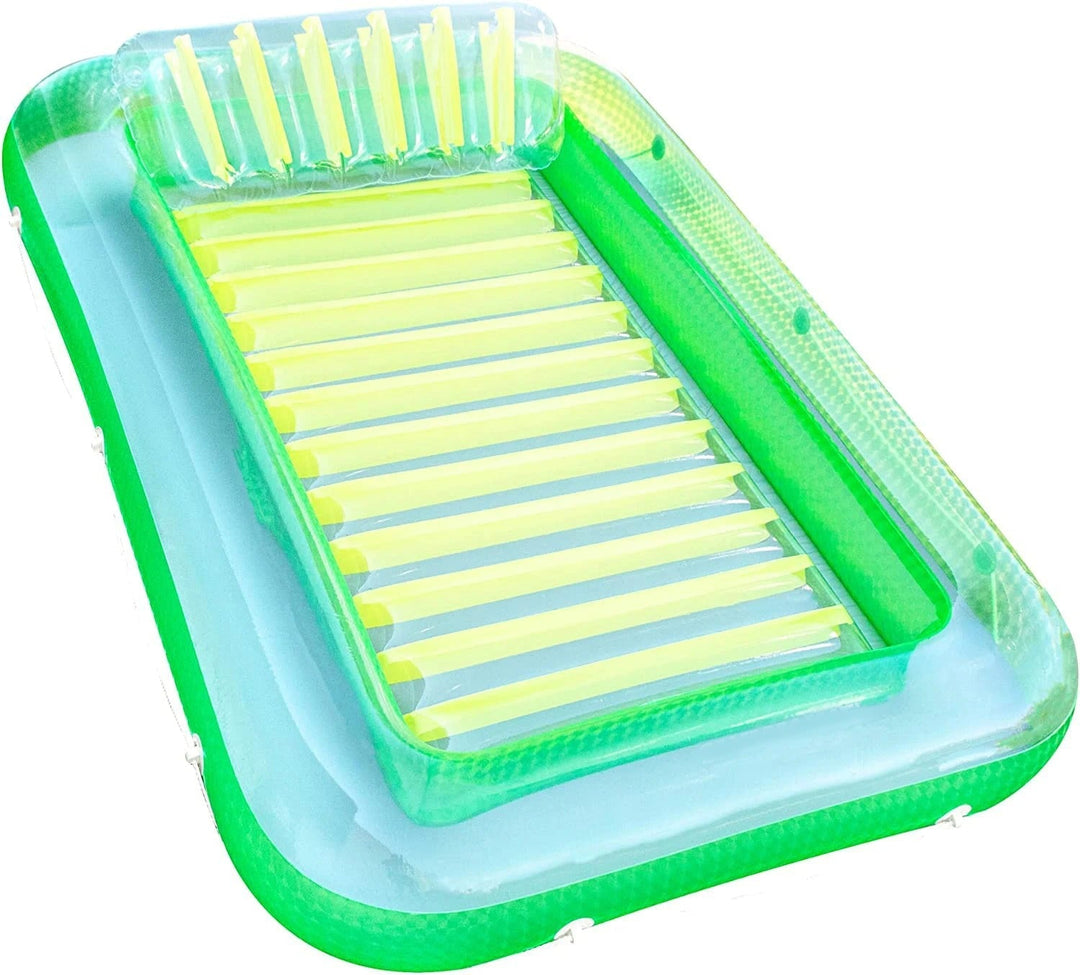 Oppustebar Lounger med Hodepute og Koppholdere | Luvikno