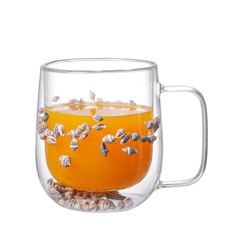 Dobbeltveggede tørkede blomster glasskop