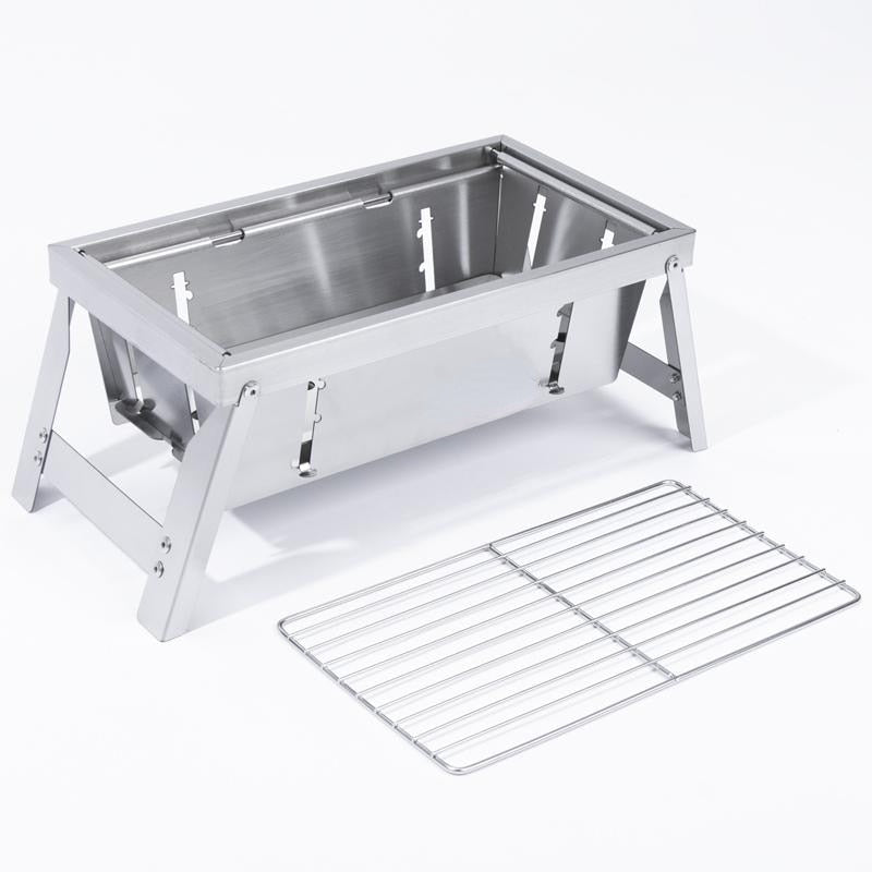 Ultimate Camping Style Rustfritt Stål Sammenleggbar Grill | Luvikno