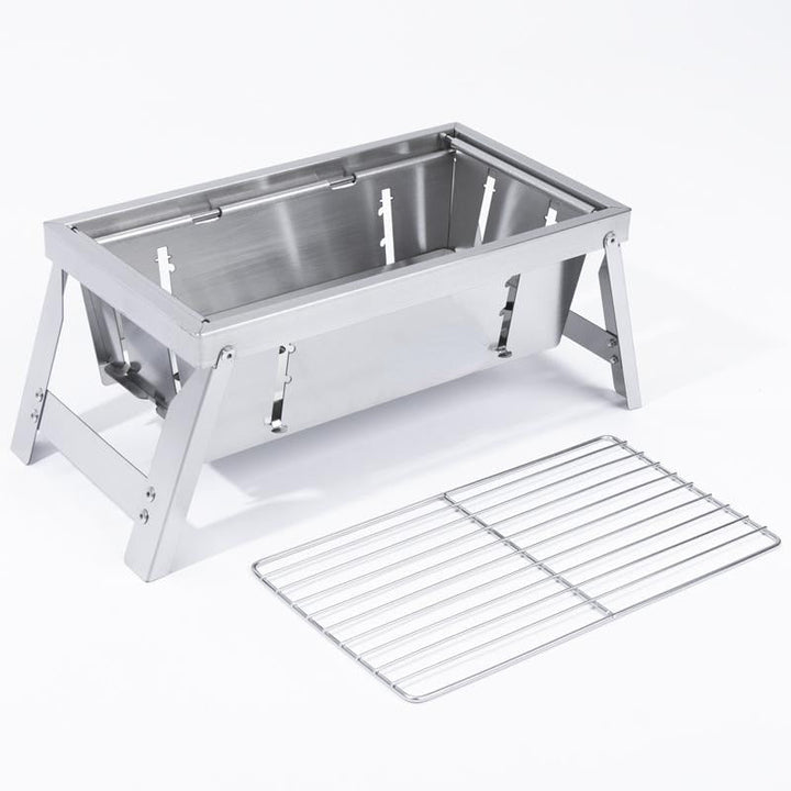 Ultimate Camping Style Rustfritt Stål Sammenleggbar Grill | Luvikno