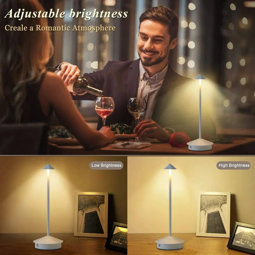 Luvikno | Raderbar Bordlampe Kreativ Spisestue Berøring Led Hotell Bar Kaffe Pina Pro Bordlampe Dekorativ Skrivebordslampe
