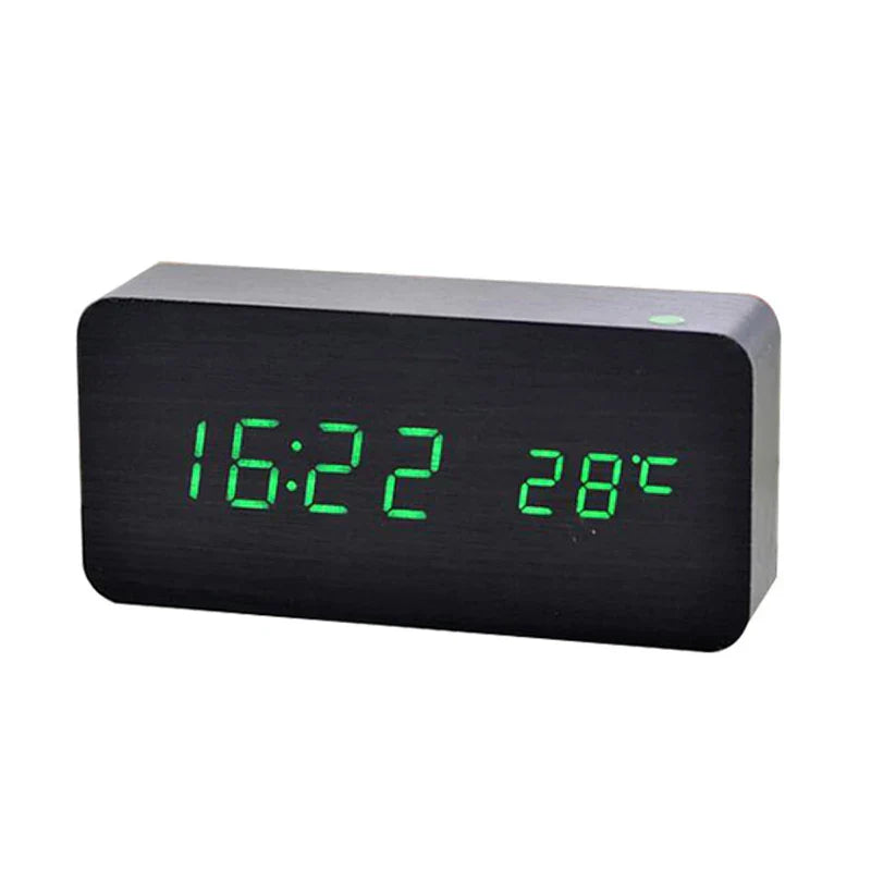 WoodTime – Naturlig Tre Digital Klokke Luvikno