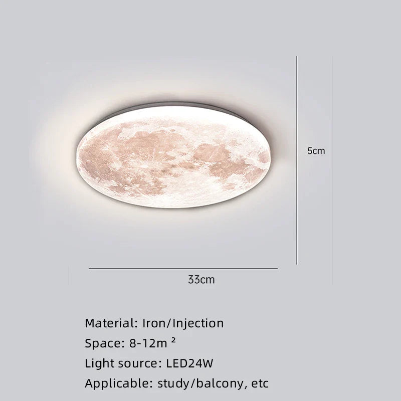 Måneoverflate Kunstnerisk Moderne Taklampe | Luvikno