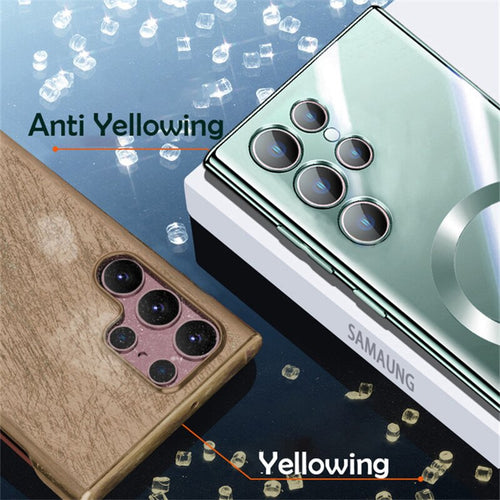 Plating shock fest for Magsafe magnetisk deksel for Samsung S23 S22 Luvikno