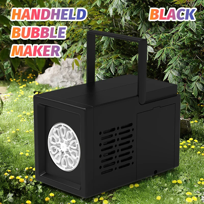 Luvikno | BubbleBlaze Pro | Scene Boblemaskin med 10 Dysene | Imponerende Boblemaskin for Arrangementer, Show og Fester