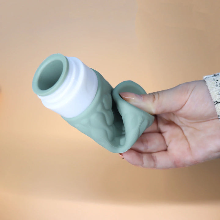 Luvikno | FlexiFill Refilldusjflasker Sett | Myke silikonflasker og spraybeholdere | Lekkasjefri og TSA-kompatibel | For sjampo, lotion og kosmetikk