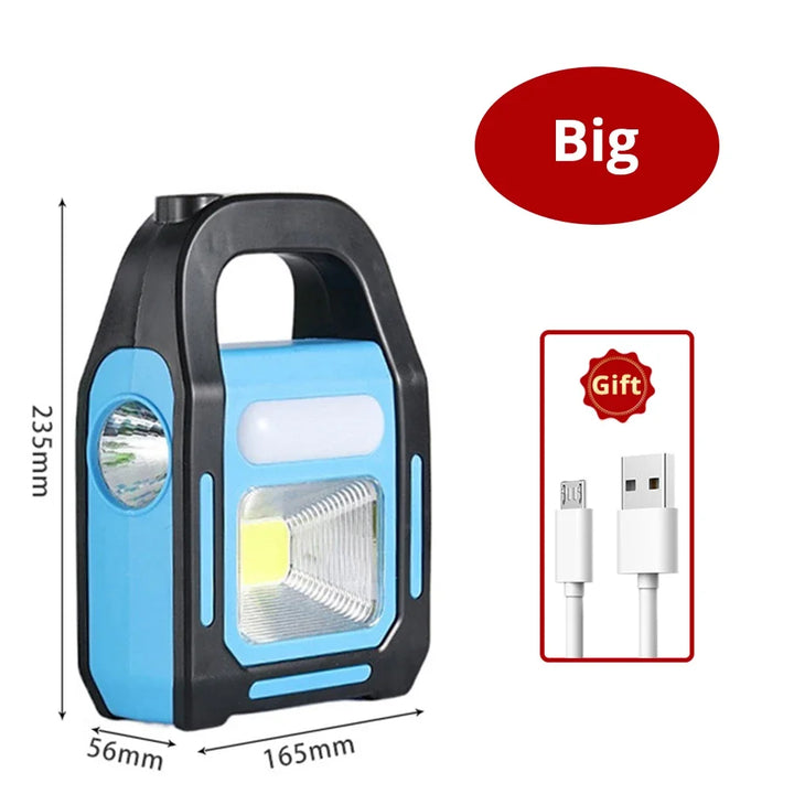 Luvikno | Oppladbar USB Campinglampe med Powerbank – SolarGlow