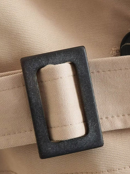 Luvik | Lyhyt beige sadetakki