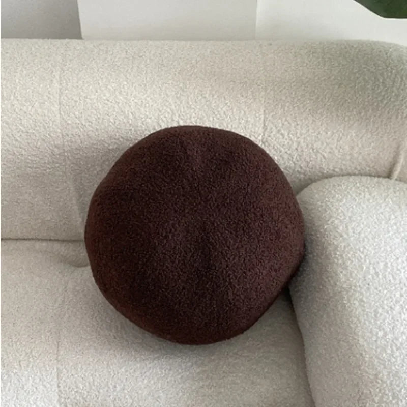 Nordic Bouclé Abstrakt Putefor – Minimalistisk Plysjpute | Luvikno