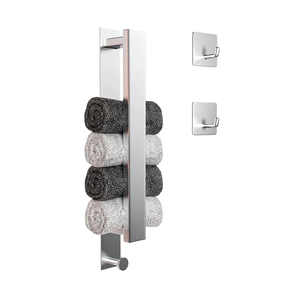 Luvikno | Moderne Selvklebende Håndkleholder - i Sølv og Svart