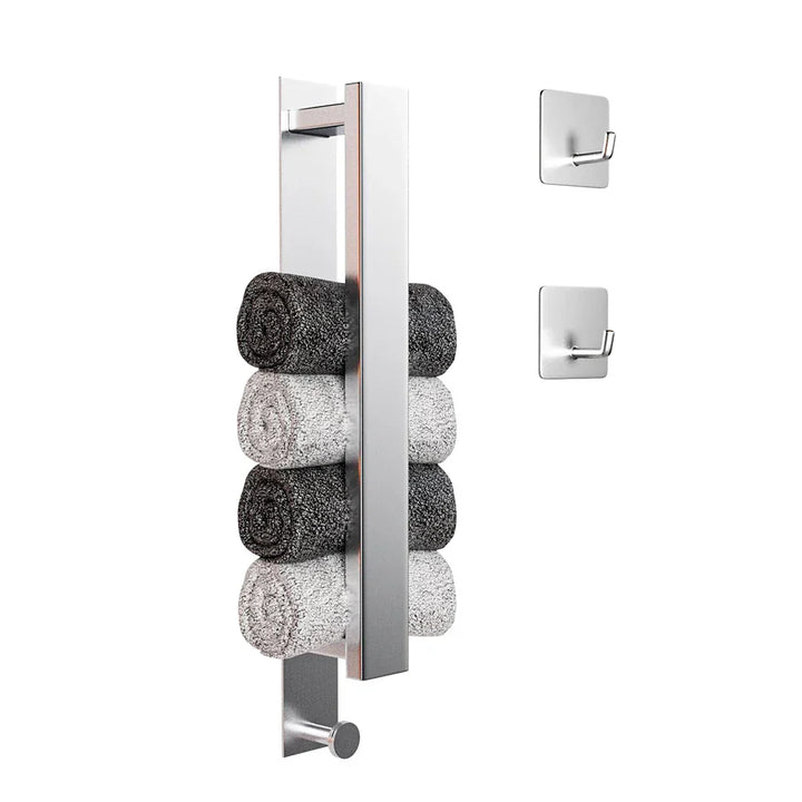 Luvikno | Moderne Selvklebende Håndkleholder - i Sølv og Svart