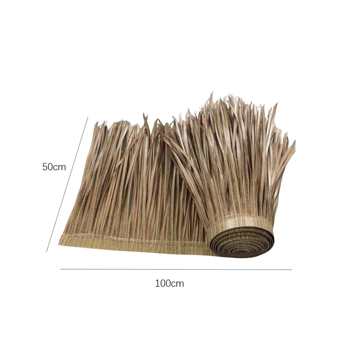 Luvikno | TROPISHIELD Kunstig Palmestilke | UV-bestandig og værbestandig | 100×50 cm | For DIY-tak, parasoller, tiki-barer og hageredskaper