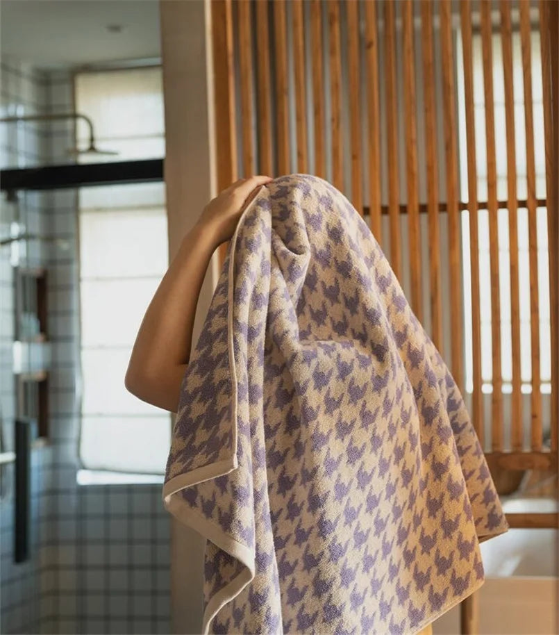 HoundLuxe Vintage Houndstooth Bomull Ansiktsklut Luvikno
