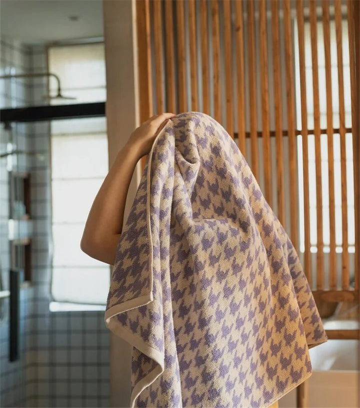 HoundLuxe Vintage Houndstooth Bomull Ansiktsklut Luvikno
