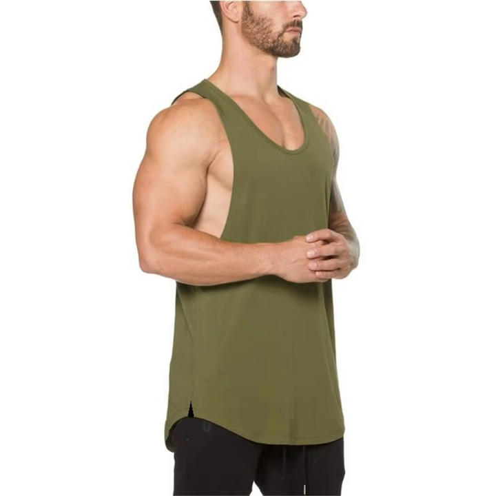 Herres Bomull Pustende Ermeløs Trenings Tank Top Luvikno